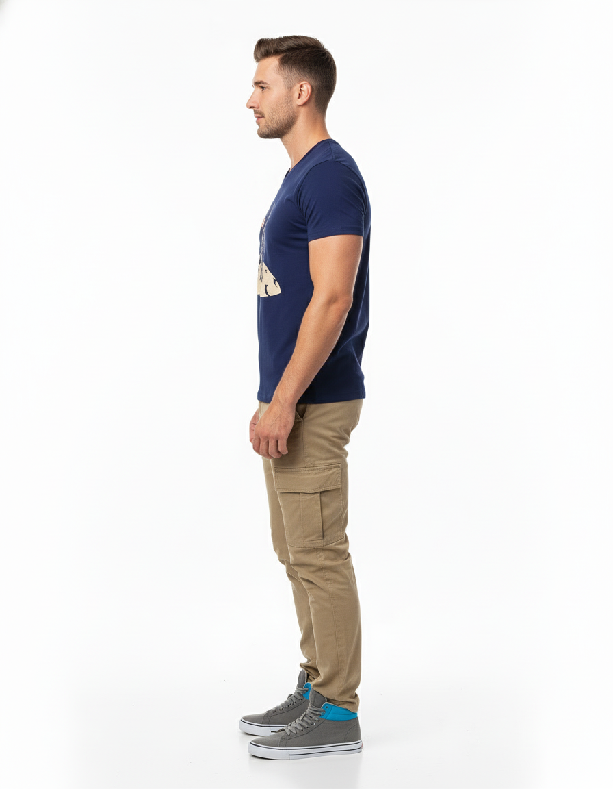 male V Neck T-Shirt
