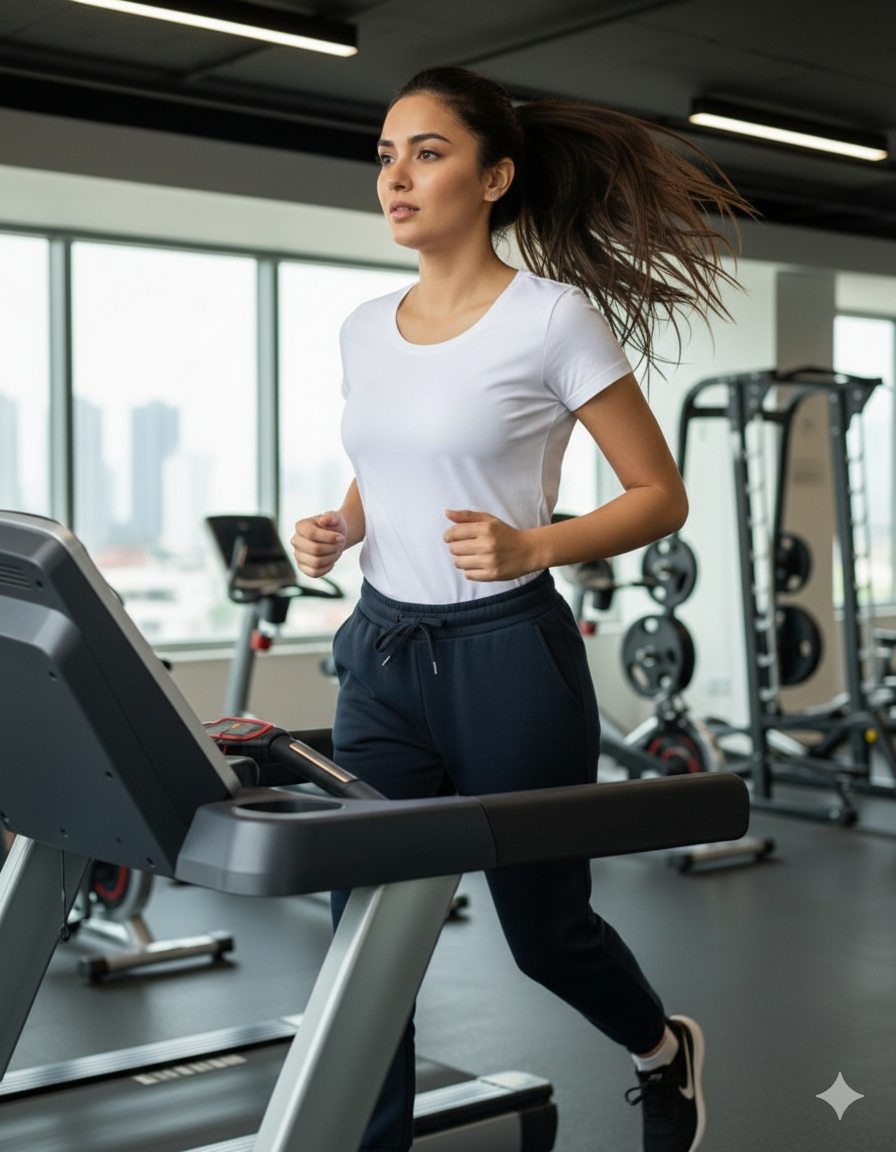 joggers and women classic t shirt combo - VORTLEX CORE